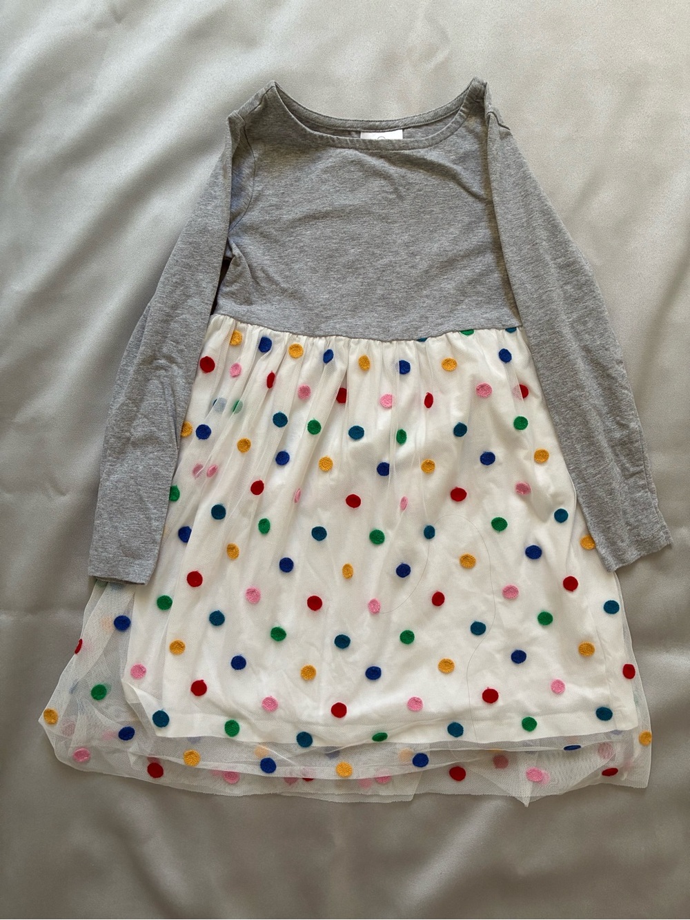 Hanna Andersson Polka Dot Dress Rainbow Girls Size 120 6/7
